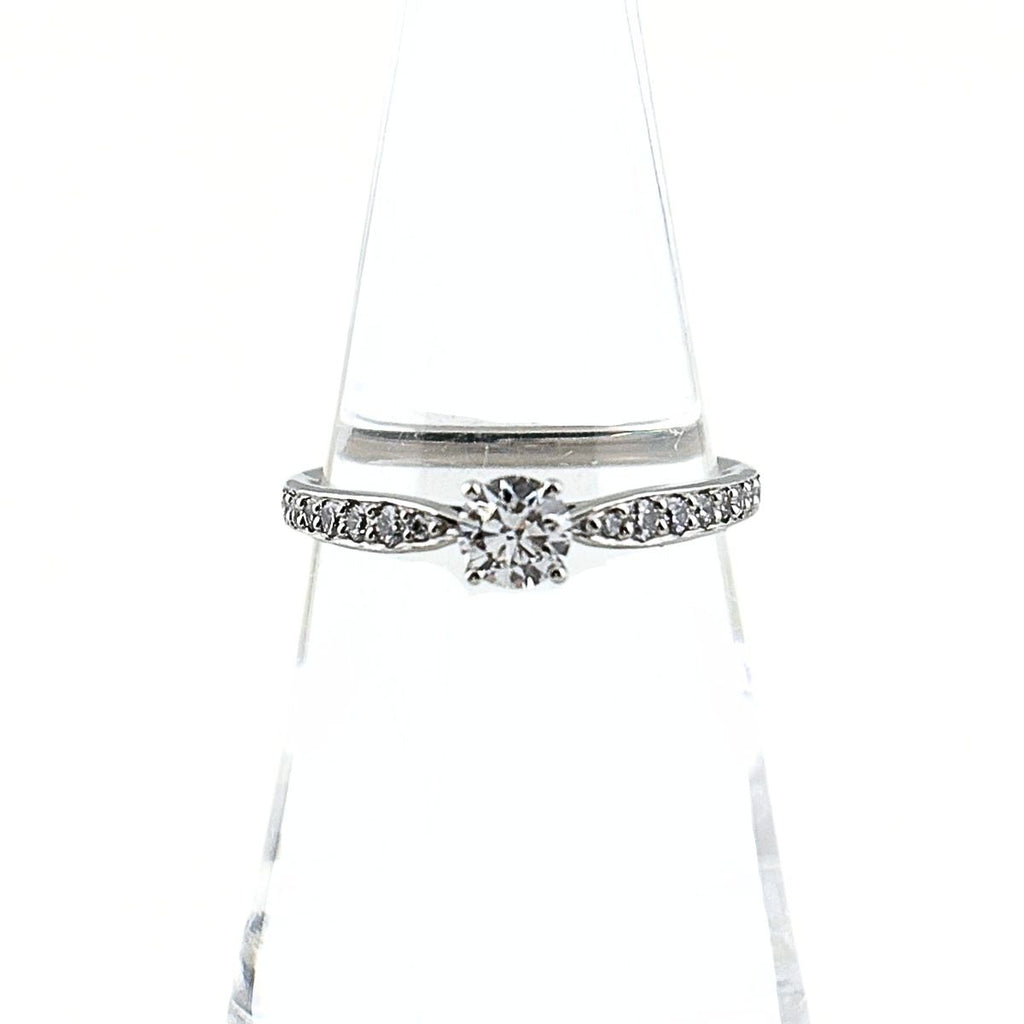 Tiffany & Co Harmony Half Circle Diamond Ring Platinum