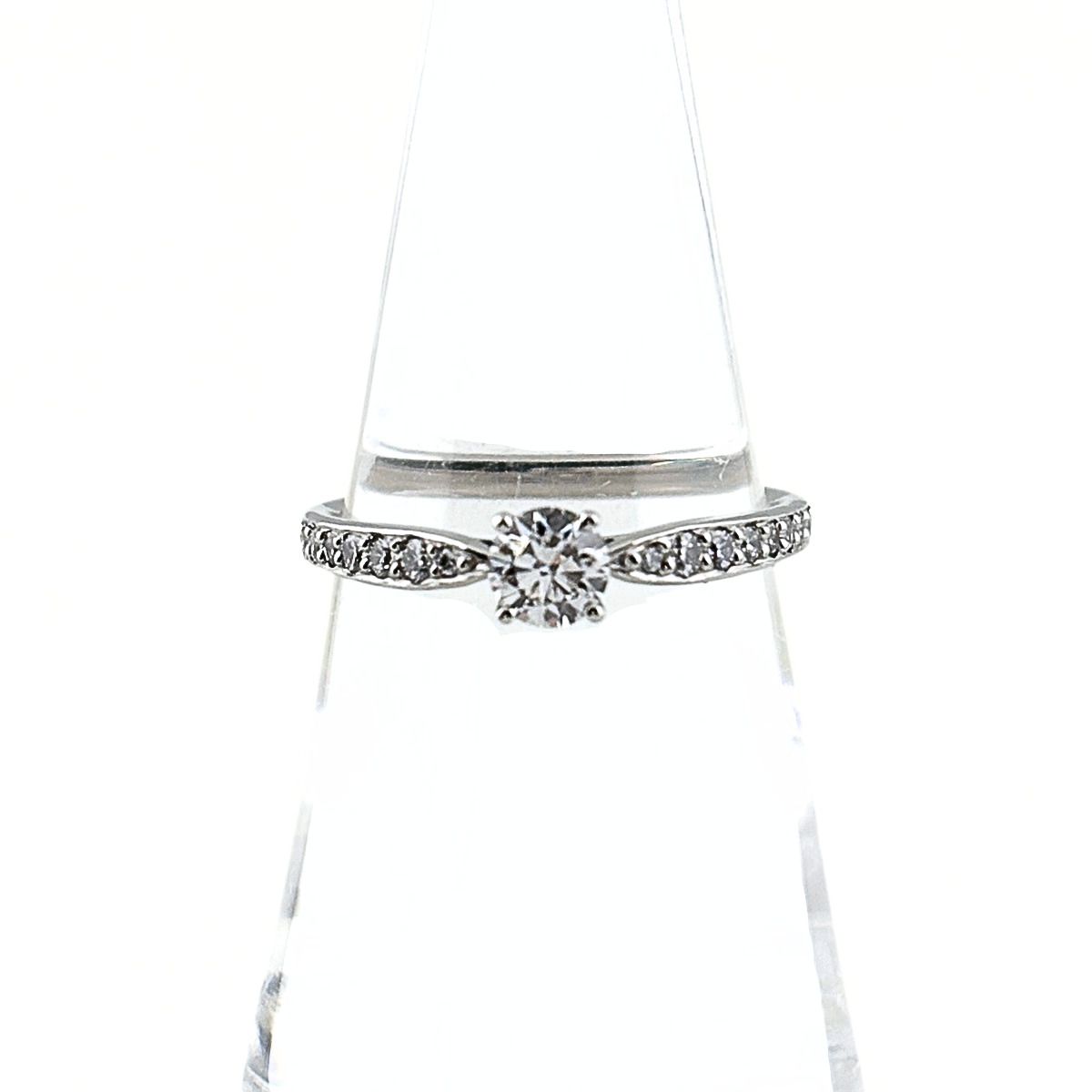 Tiffany & Co Harmony Half Circle Diamond Ring Platinum