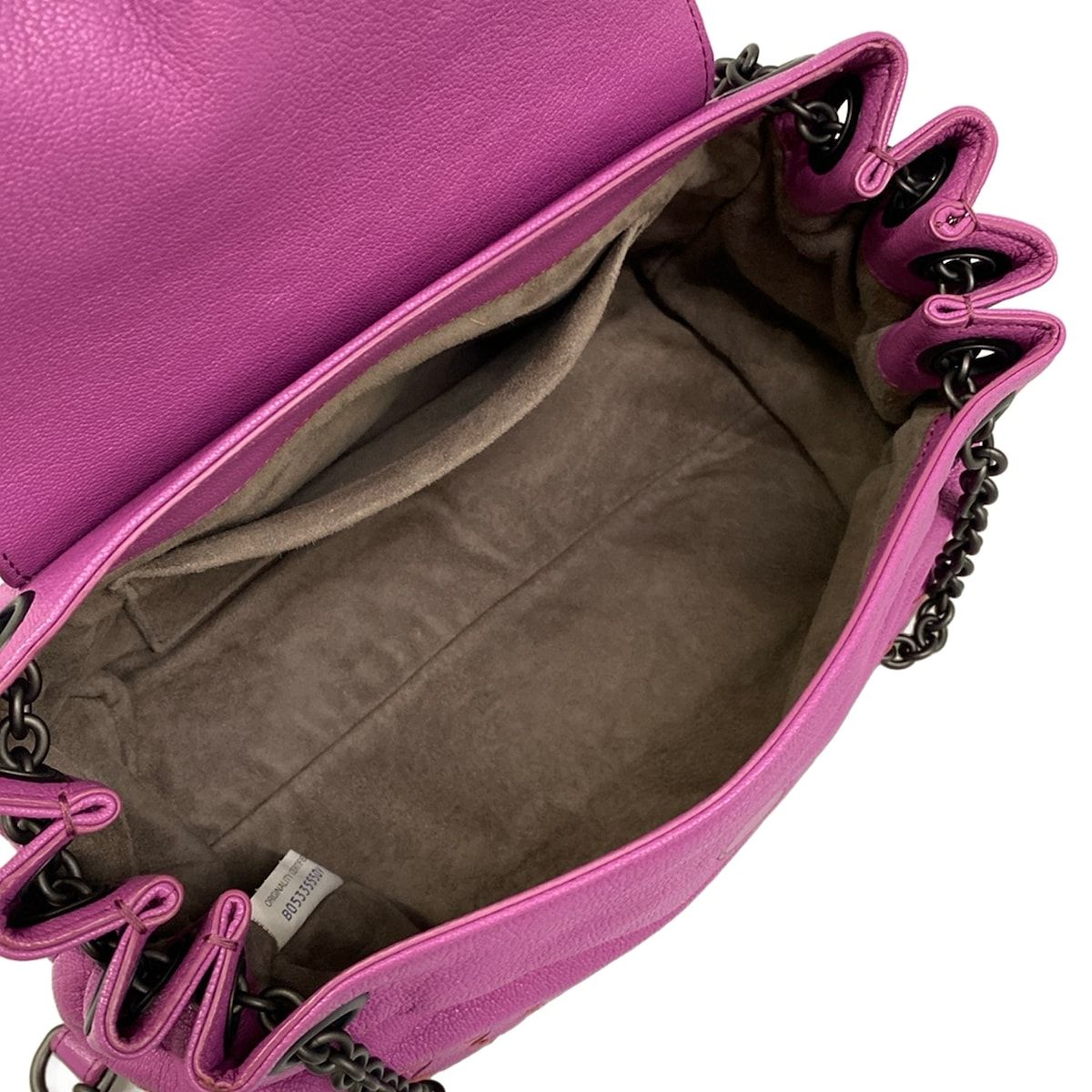 Bottega Veneta Shoulder Bag Intrecciato Purple Red White Chain Leather — view 7