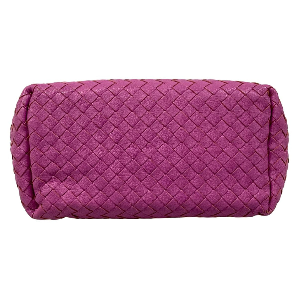 Bottega Veneta Shoulder Bag Intrecciato Purple Red White Chain Leather — view 5