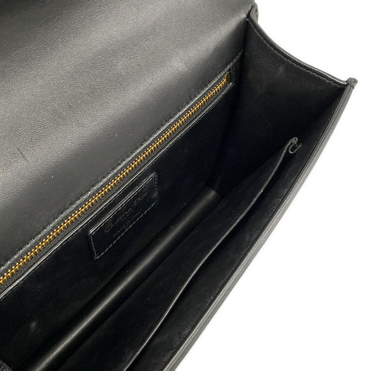 Dior Shoulder Bag 30 Montaigne Flap Black Leather — view 7