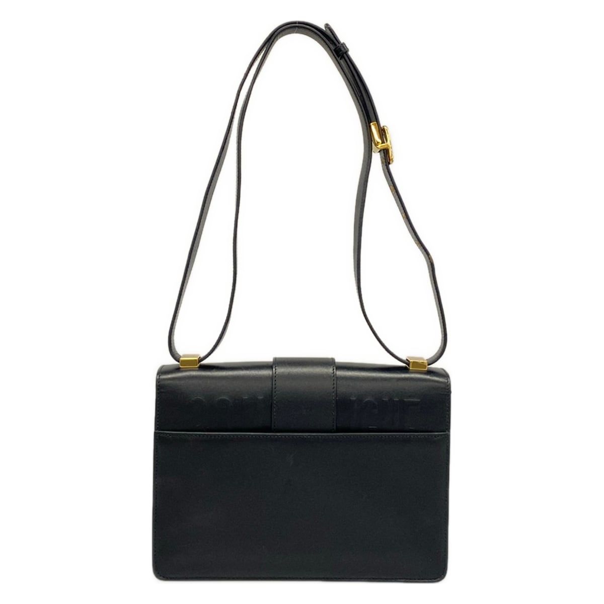 Dior Shoulder Bag 30 Montaigne Flap Black Leather — view 3