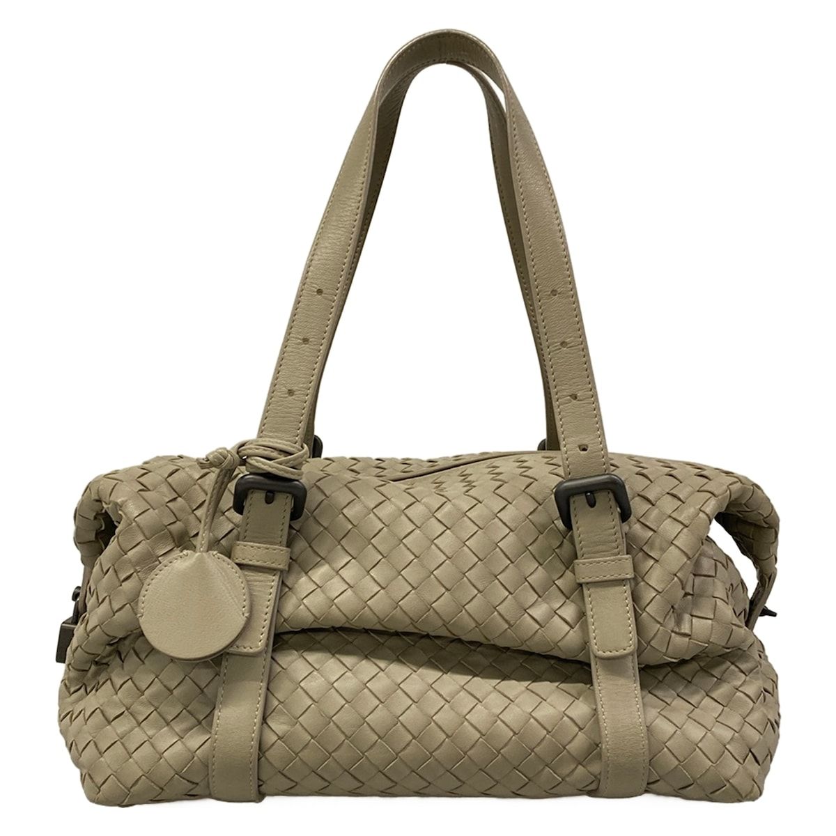 Bottega Veneta Shoulder Bag Montaigne Gray Leather