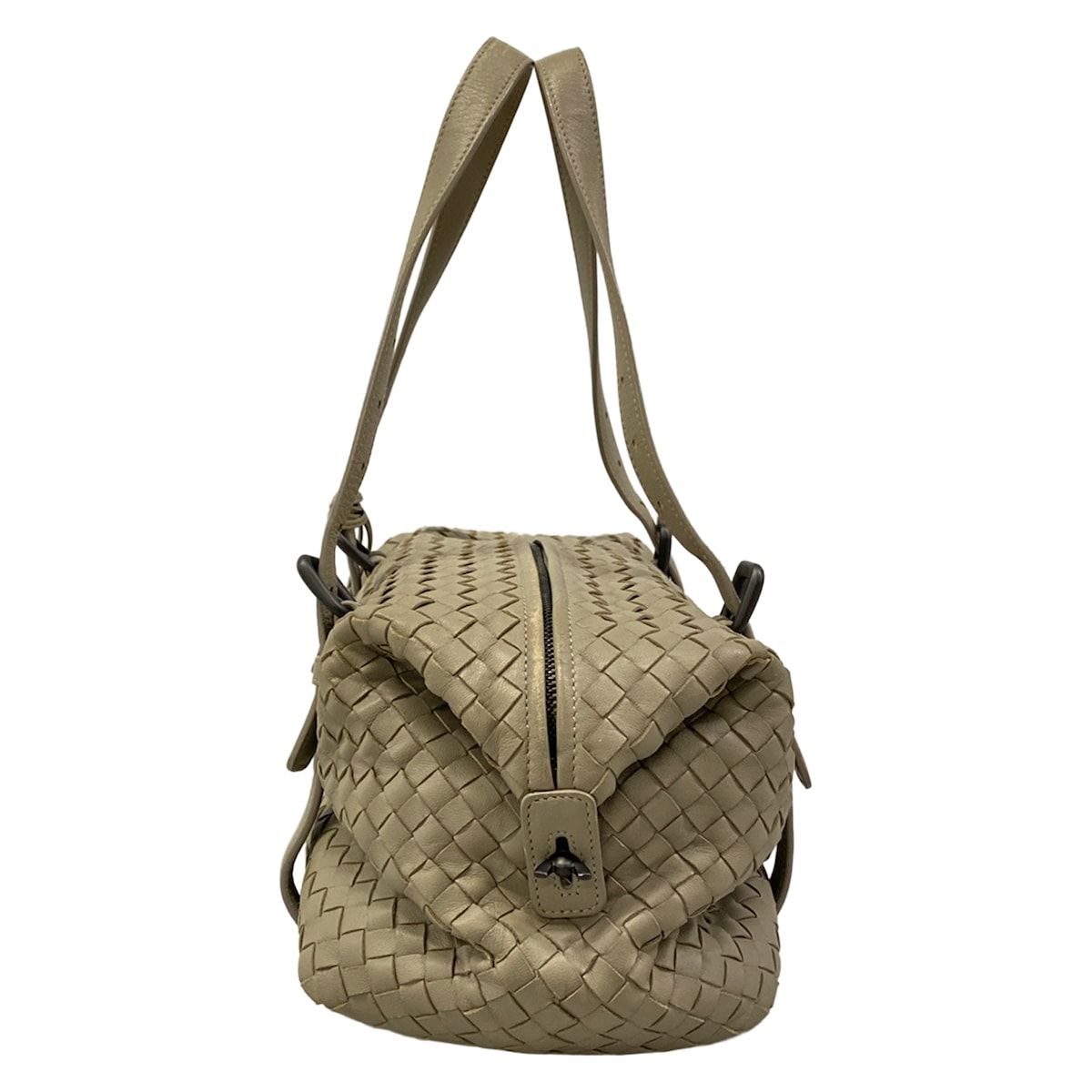Bottega Veneta Shoulder Bag Montaigne Gray Leather — view 4