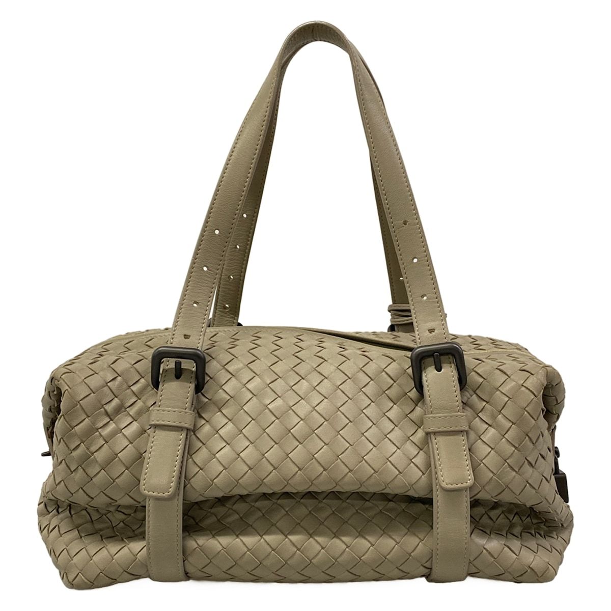 Bottega Veneta Shoulder Bag Montaigne Gray Leather — view 3