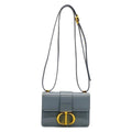 Dior Shoulder Bag 30 Montaigne Micro Blue Gray Leather