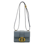 Dior Shoulder Bag 30 Montaigne Micro Blue Gray Leather