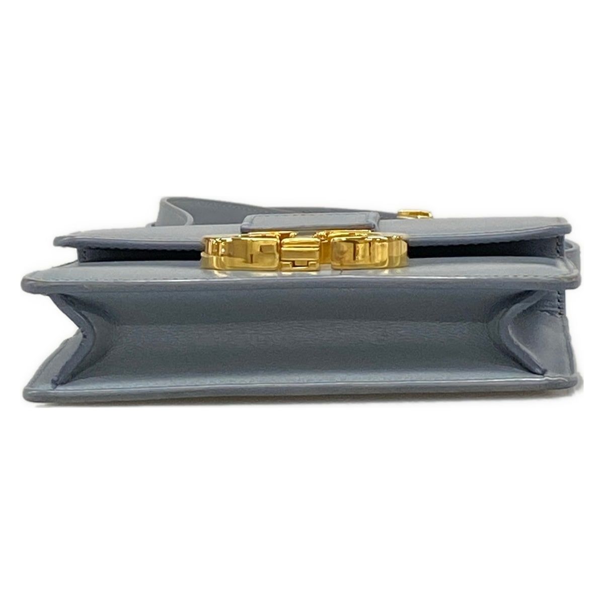 Dior Shoulder Bag 30 Montaigne Micro Blue Gray Leather — view 5