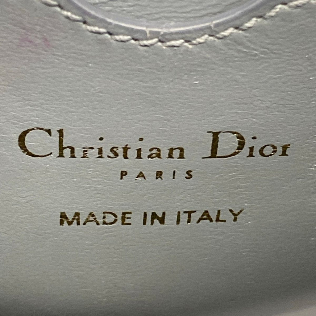 Dior Shoulder Bag 30 Montaigne Micro Blue Gray Leather — view 8