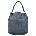 Bottega Veneta Handbag Intrecciato Blue Leather