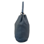 Bottega Veneta Handbag Intrecciato Blue Leather — view 2