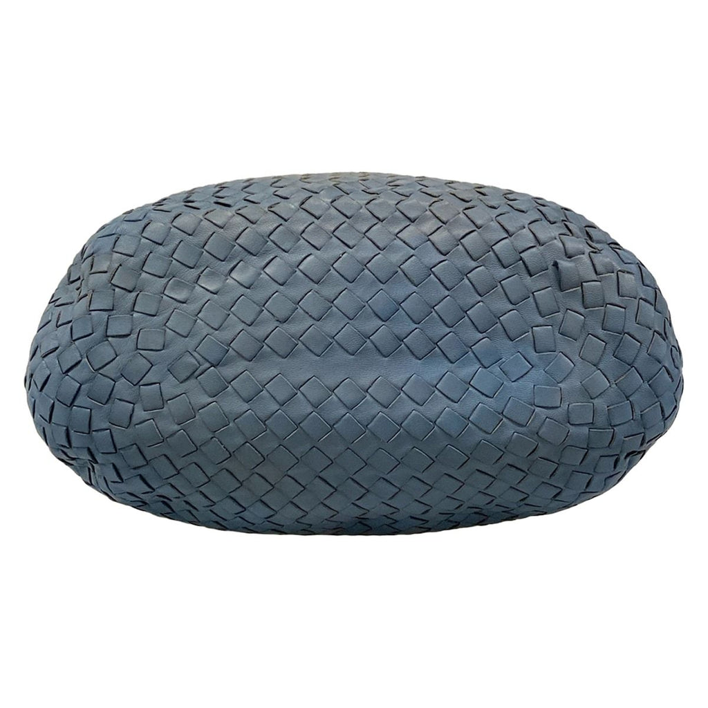 Bottega Veneta Handbag Intrecciato Blue Leather — view 5