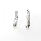 Bottega Veneta Twisted Triangle Hoop Earrings