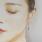 Bottega Veneta Twisted Triangle Hoop Earrings — view 4