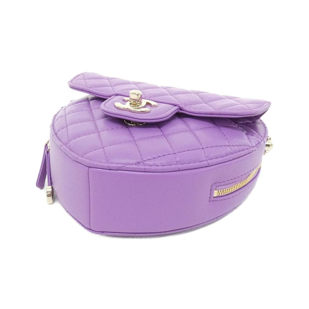 Chanel Shoulder Bag Purple — view 3