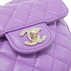 Chanel Shoulder Bag Purple — view 4