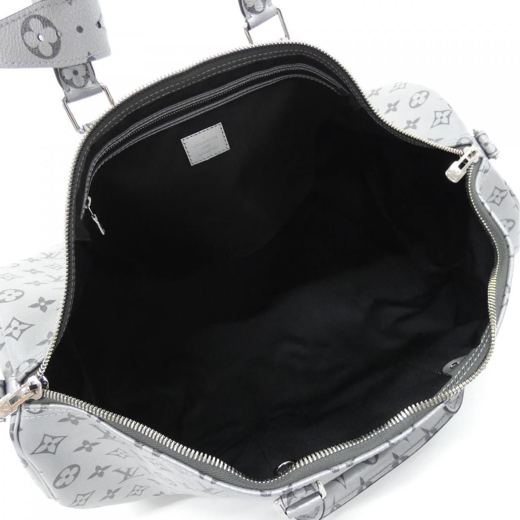 Louis Vuitton Monogram Silver Keepall Bandouliere 50 cm Boston — view 7