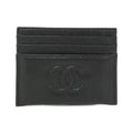 Chanel Card Case Card Holders Black