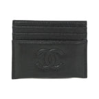 Chanel Card Case Card Holders Black