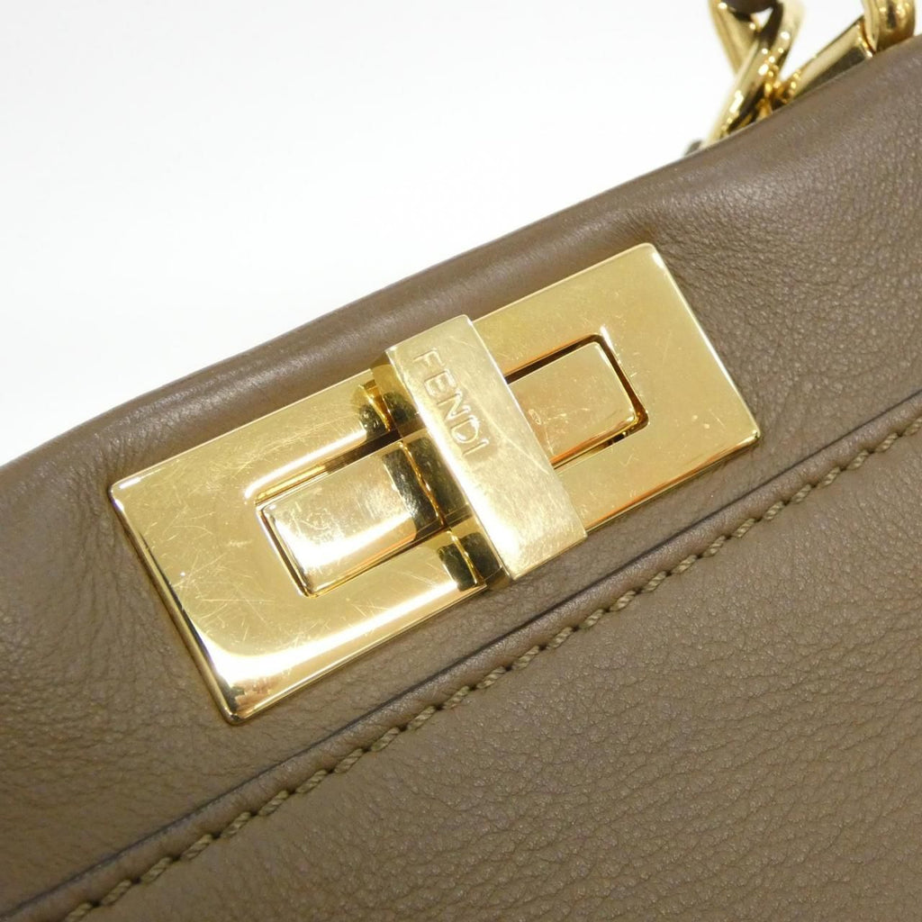 Fendi Peekaboo Bag Handbag Gold — view 3