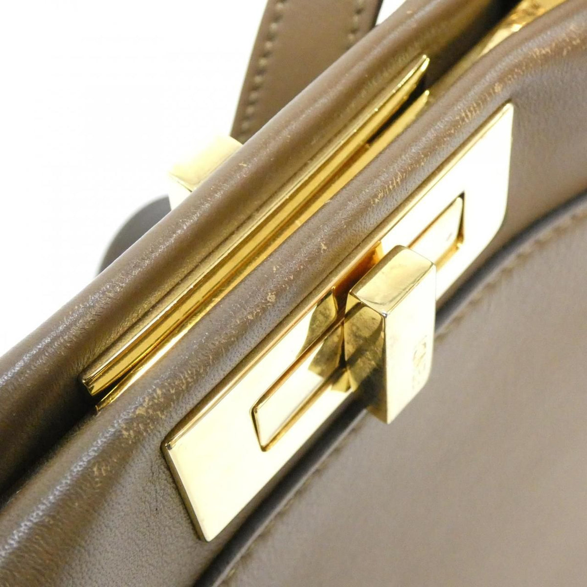 Fendi Peekaboo Bag Handbag Gold — view 4