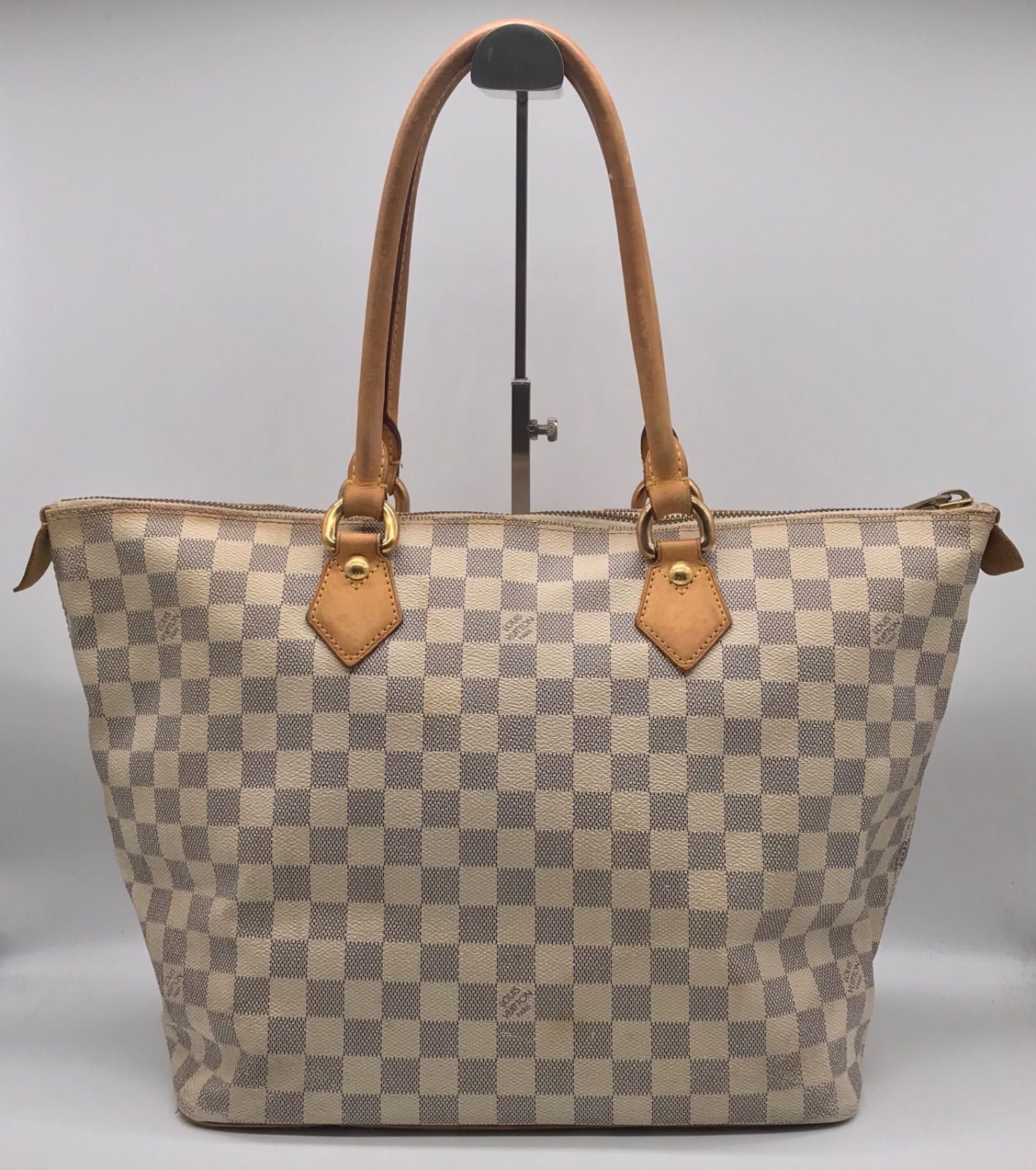 Louis Vuitton Damier Azur Saleya MM Tote Shoulder Bag Price Negotiation Welcome — view 2