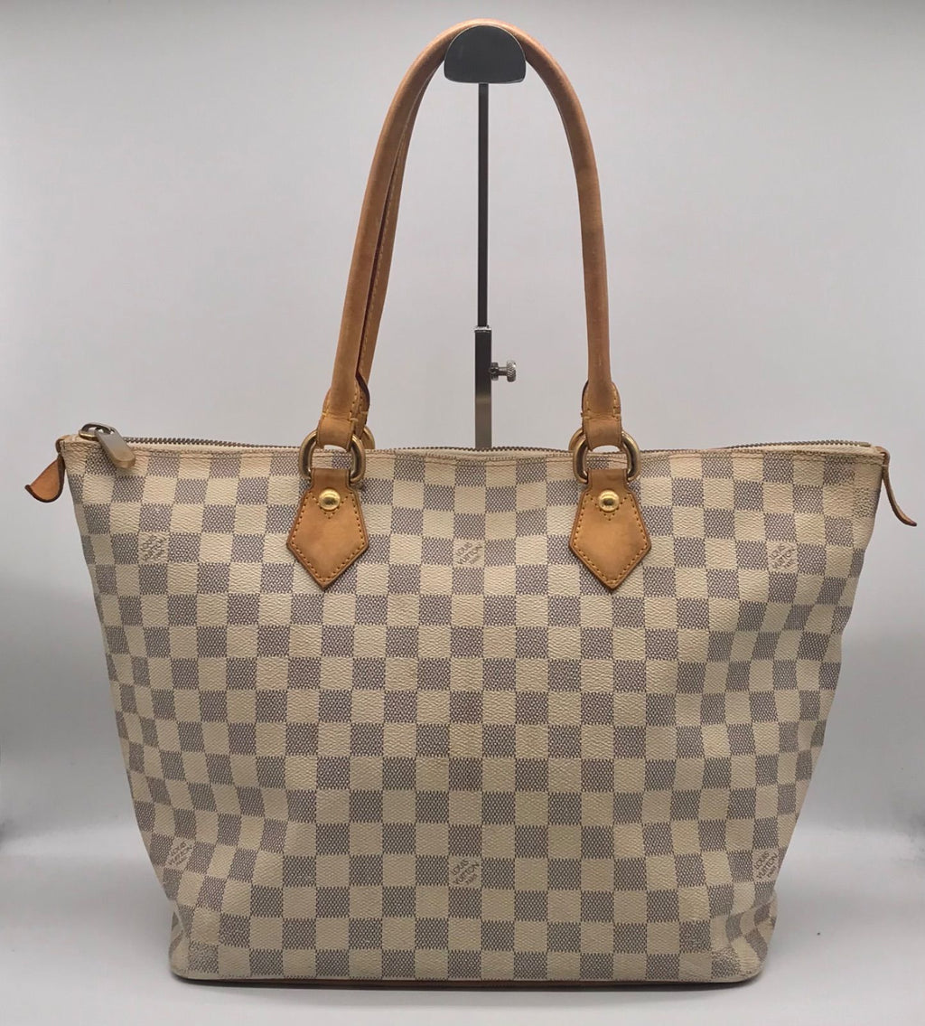 Louis Vuitton Damier Azur Saleya MM Tote Shoulder Bag Price Negotiation Welcome