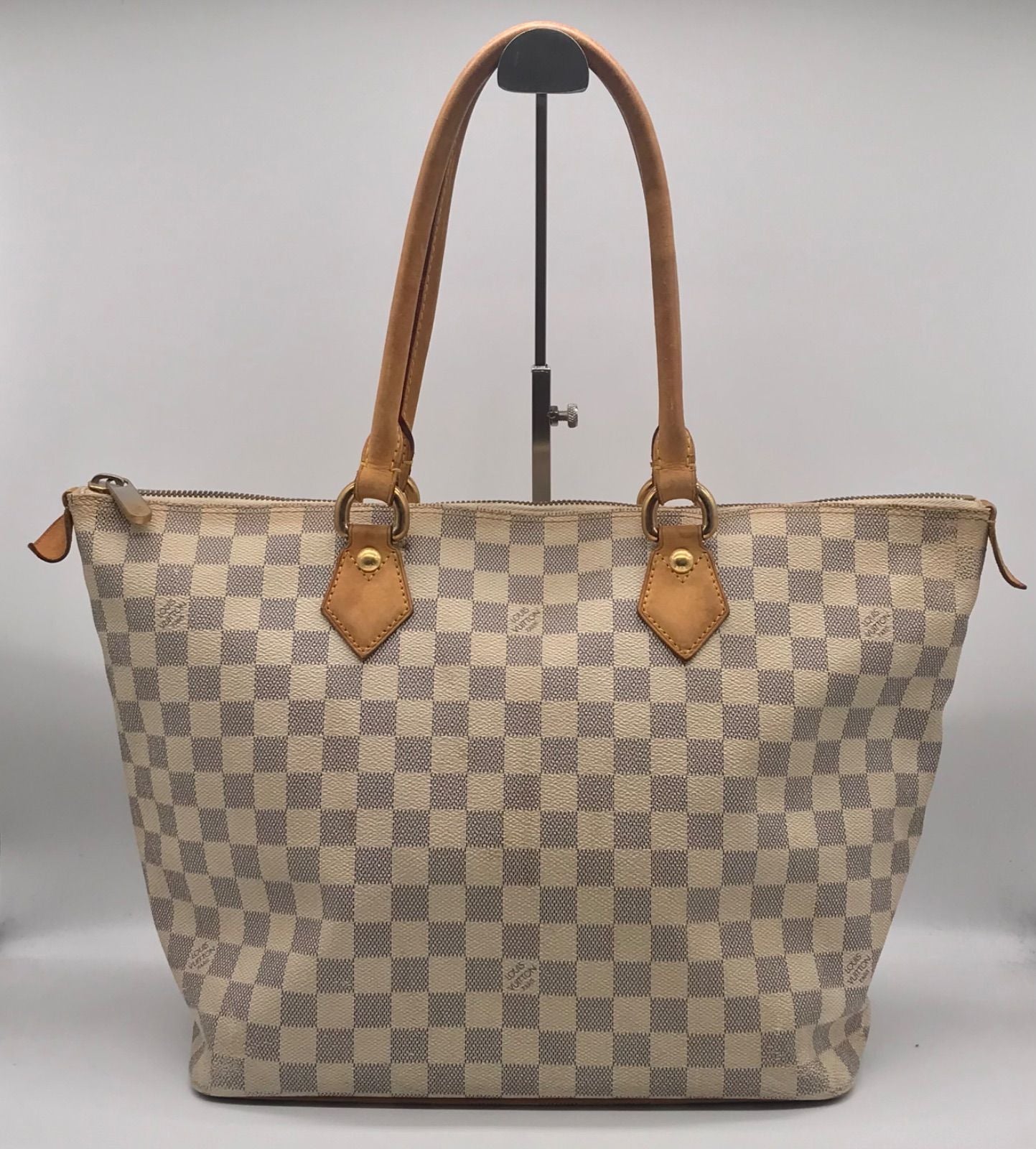 Louis Vuitton Damier Azur Saleya MM Tote Shoulder Bag Price Negotiation Welcome