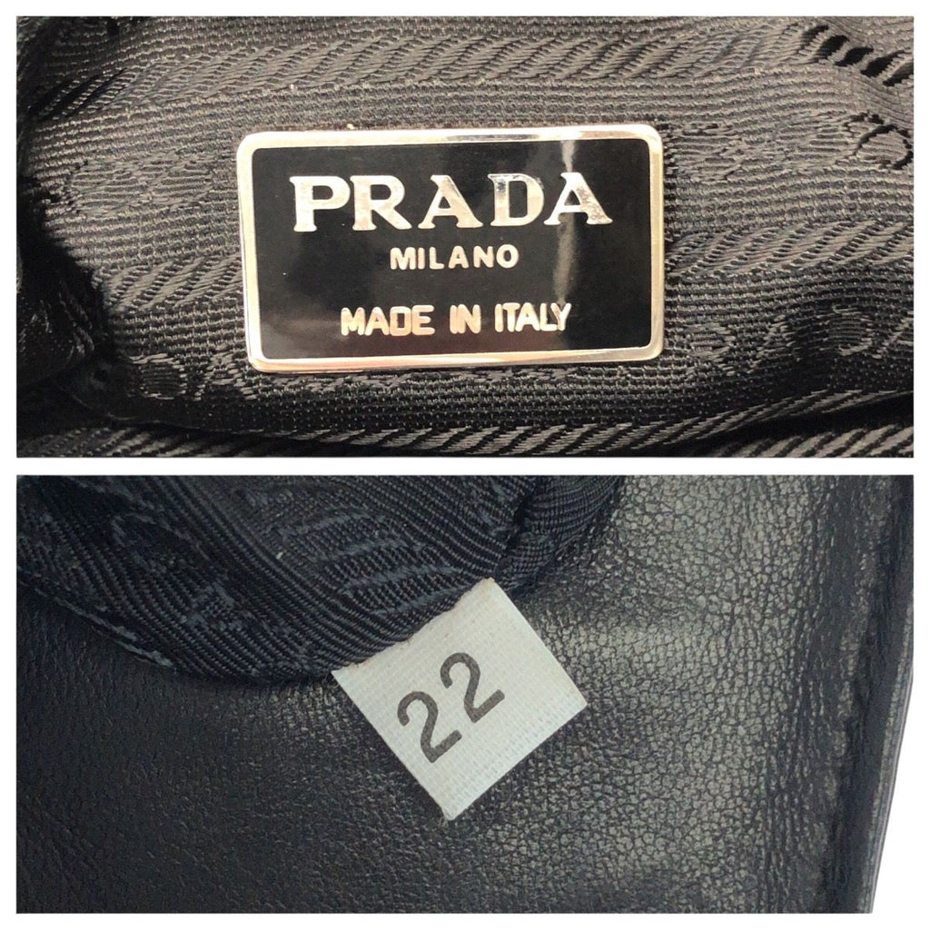 Prada Black Silver Leather Shoulder — view 4