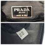 Prada Black Silver Leather Shoulder — view 4