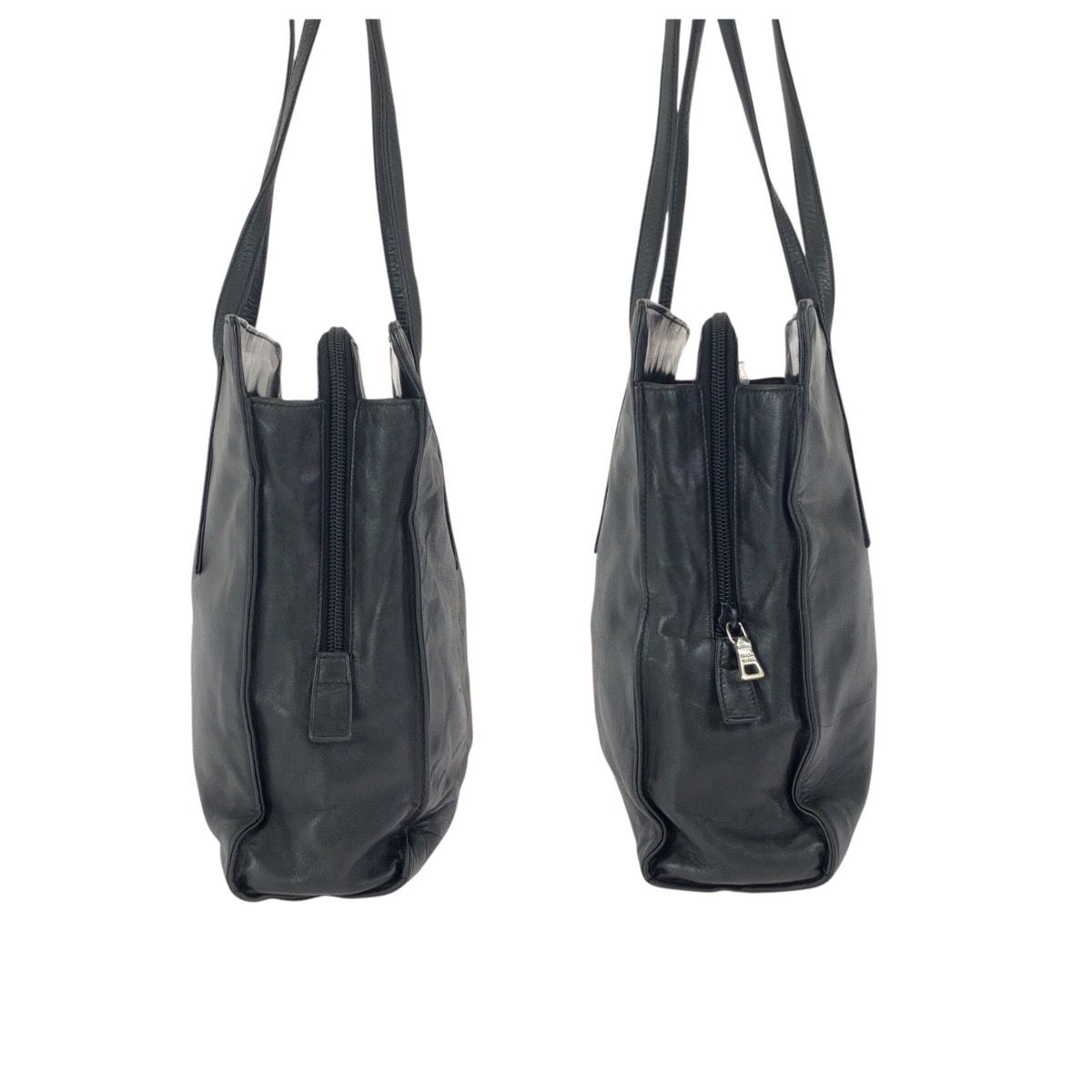 Prada Black Silver Leather Shoulder — view 8