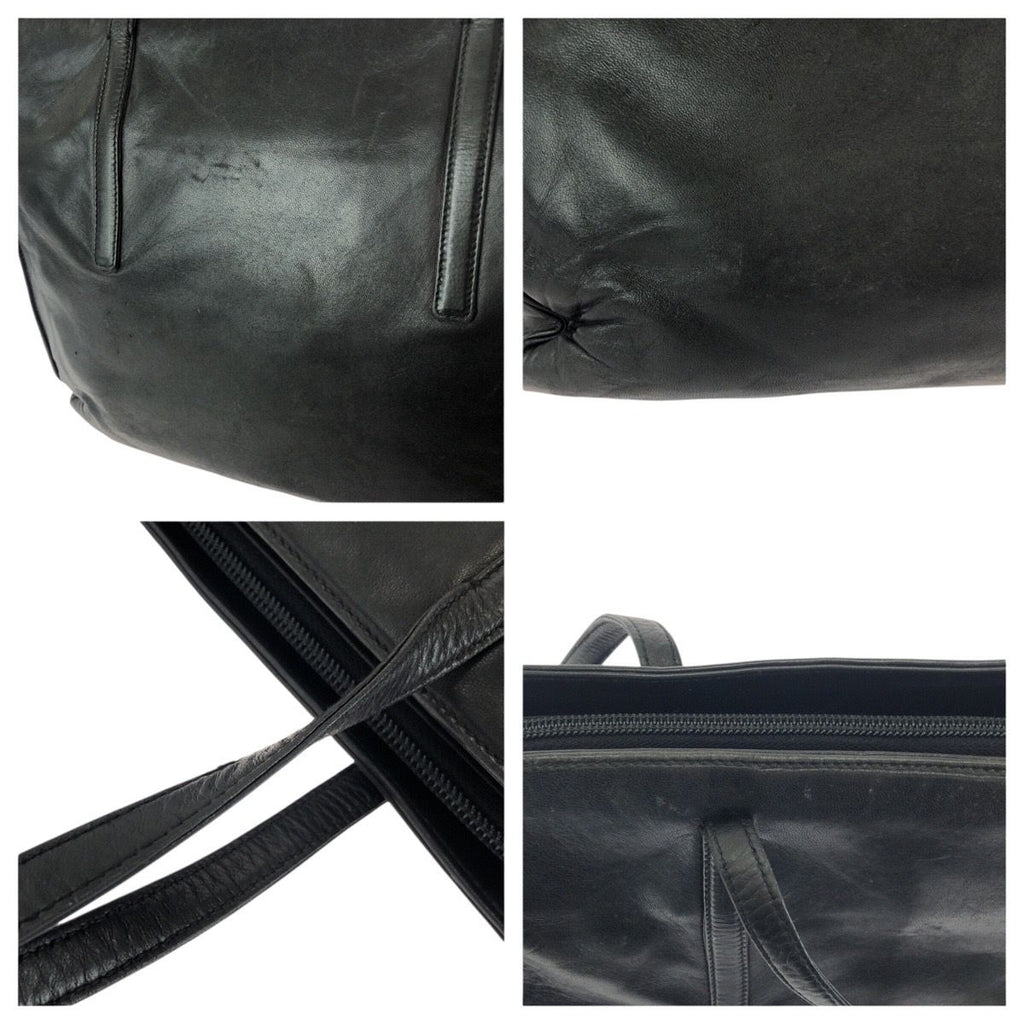 Prada Black Silver Leather Shoulder — view 6