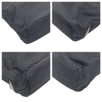 Prada Tessuto Triangle Logo Black Nylon Plastic Handle Tote — view 3