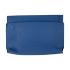 Loewe T Pouch Blue White Silver Leather Clutch — view 2