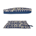 Loewe T Pouch Blue White Silver Leather Clutch — view 8
