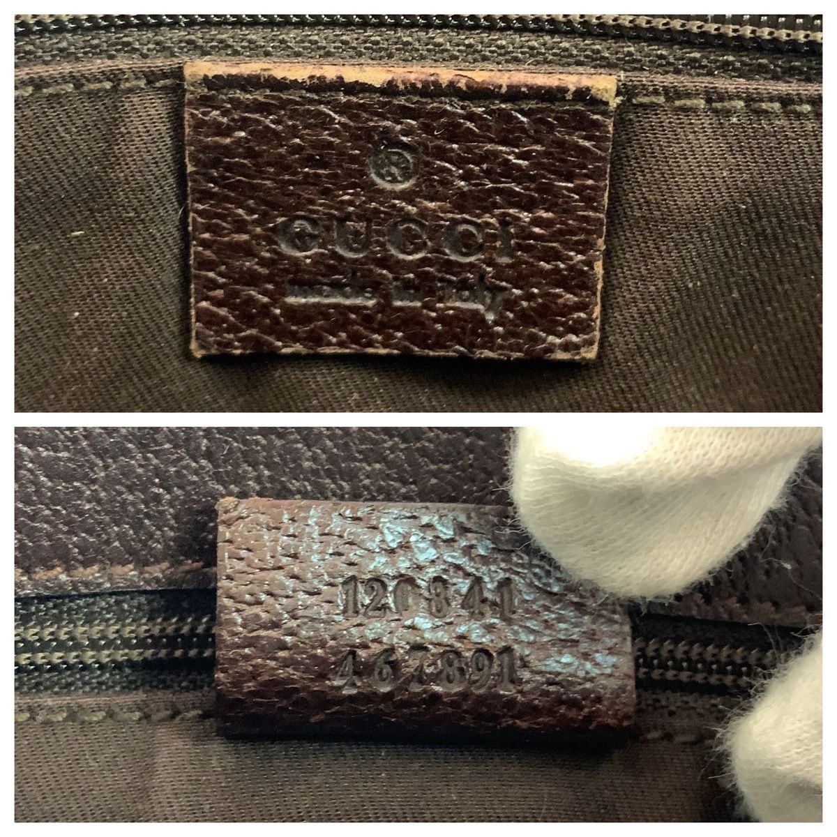 Gucci Brown Silver GG Canvas Shoulder — view 4