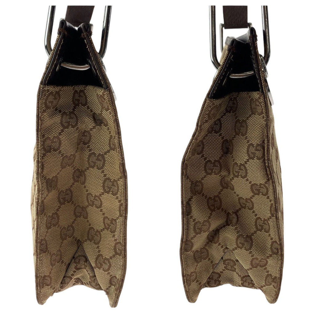 Gucci Brown Silver GG Canvas Shoulder — view 8