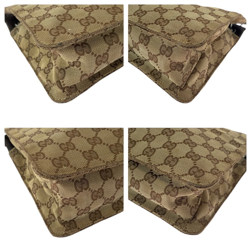 Gucci Brown Silver GG Canvas Shoulder — view 3