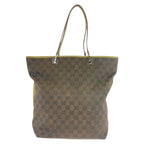 Gucci Brown Multicolor Silver GG Canvas Leather Tote Shoulder