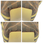 Gucci Brown Multicolor Silver GG Canvas Leather Tote Shoulder — view 3
