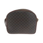 Celine Vintage Macadam Brown Gold Shoulder Bag Pochette — view 2