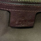 Gucci Shoulder Bag Charlotte GG Pattern Beige Dark Brown Leather — view 8