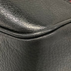 Gucci Shoulder Bag Bordeaux Black Leather — view 6