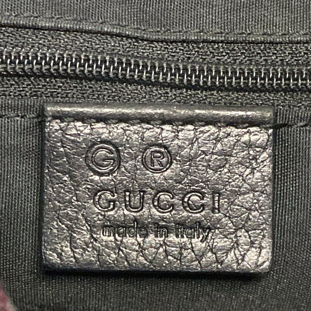 Gucci Shoulder Bag Bordeaux Black Leather — view 8