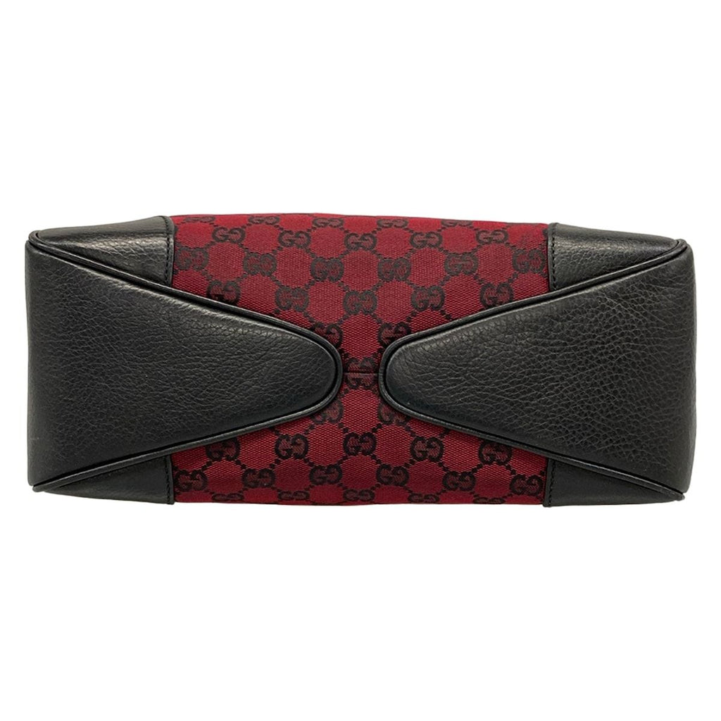 Gucci Shoulder Bag Bordeaux Black Leather — view 5