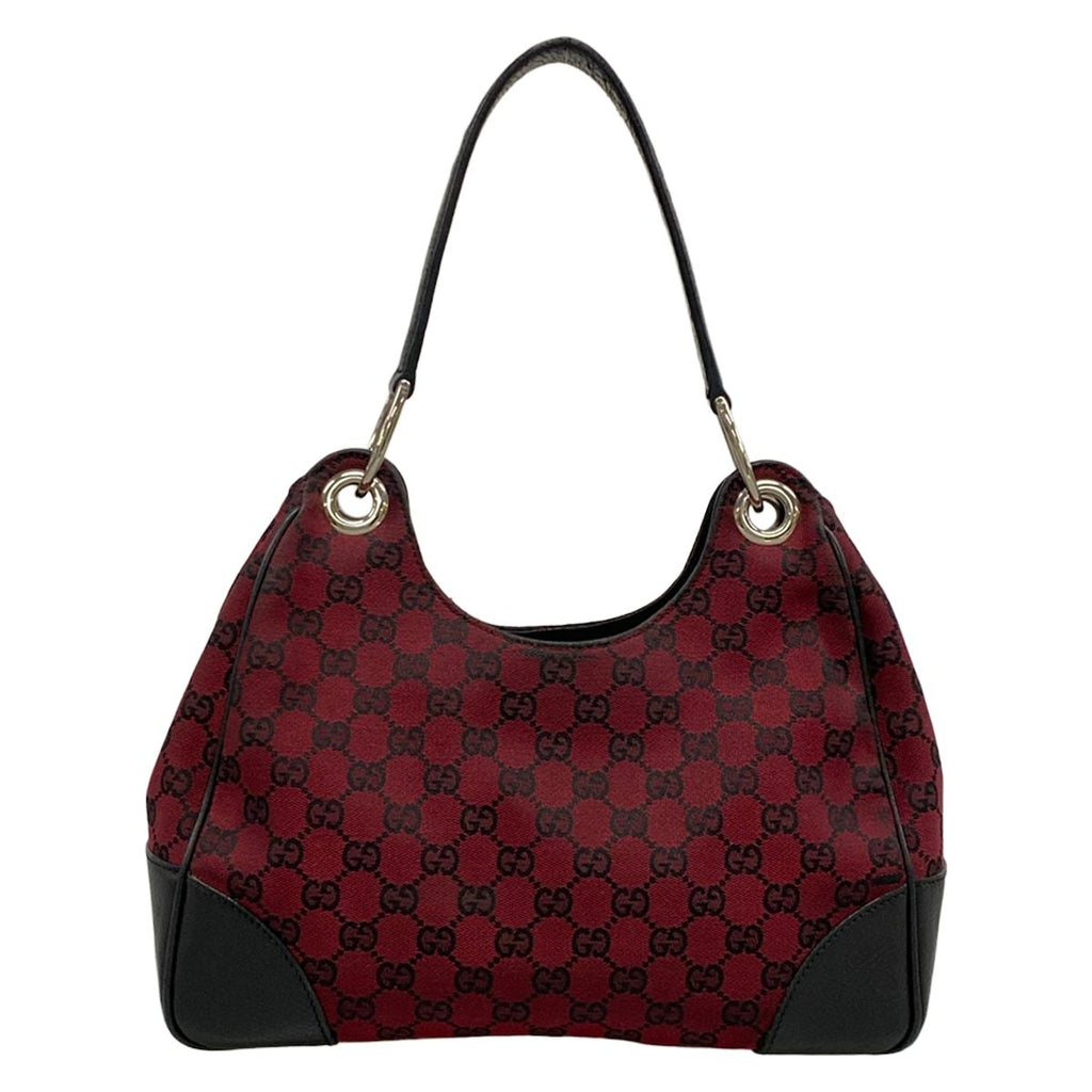 Gucci Shoulder Bag Bordeaux Black Leather — view 3