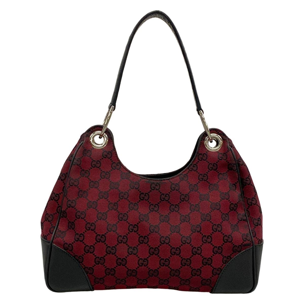 Gucci Shoulder Bag Bordeaux Black Leather — view 3