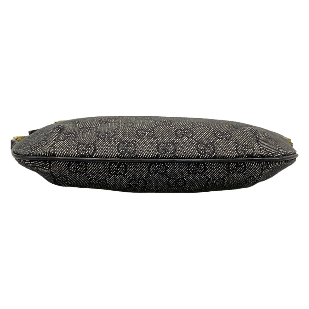 Gucci Handbag GG Pattern Black Gray Leather — view 5