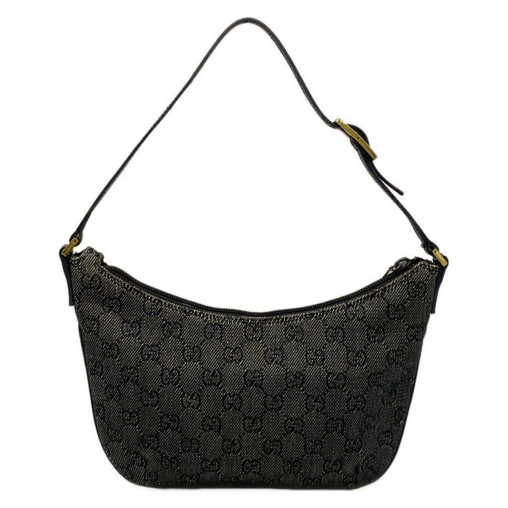 Gucci Handbag GG Pattern Black Gray Leather — view 3
