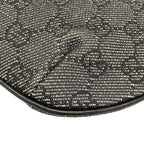 Gucci Handbag GG Pattern Black Gray Leather — view 6